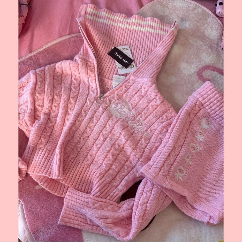 Pretty Guardian Sailor Moon Cable Knit Girls Lounge Set